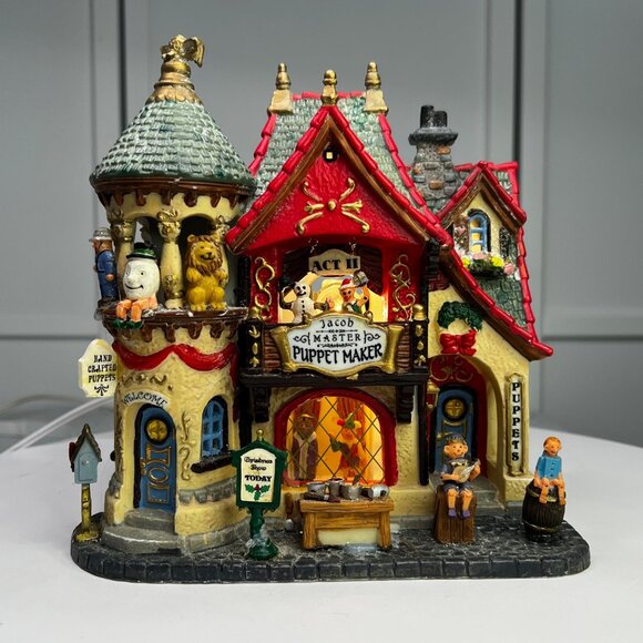 Lemax Puppet Maker Caddington Village Lighted Christmas Building 2005 (Damaged) - Picture 5 of 16